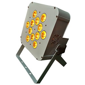 12x18W 6in1 RGBWAUV LED Flat Par With Battery